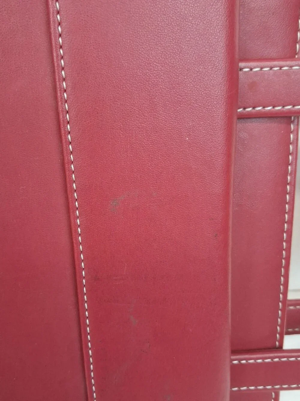 FRANKLIN COVEY Red 7 Ring Planner Binder With Handles Full Zip Read
